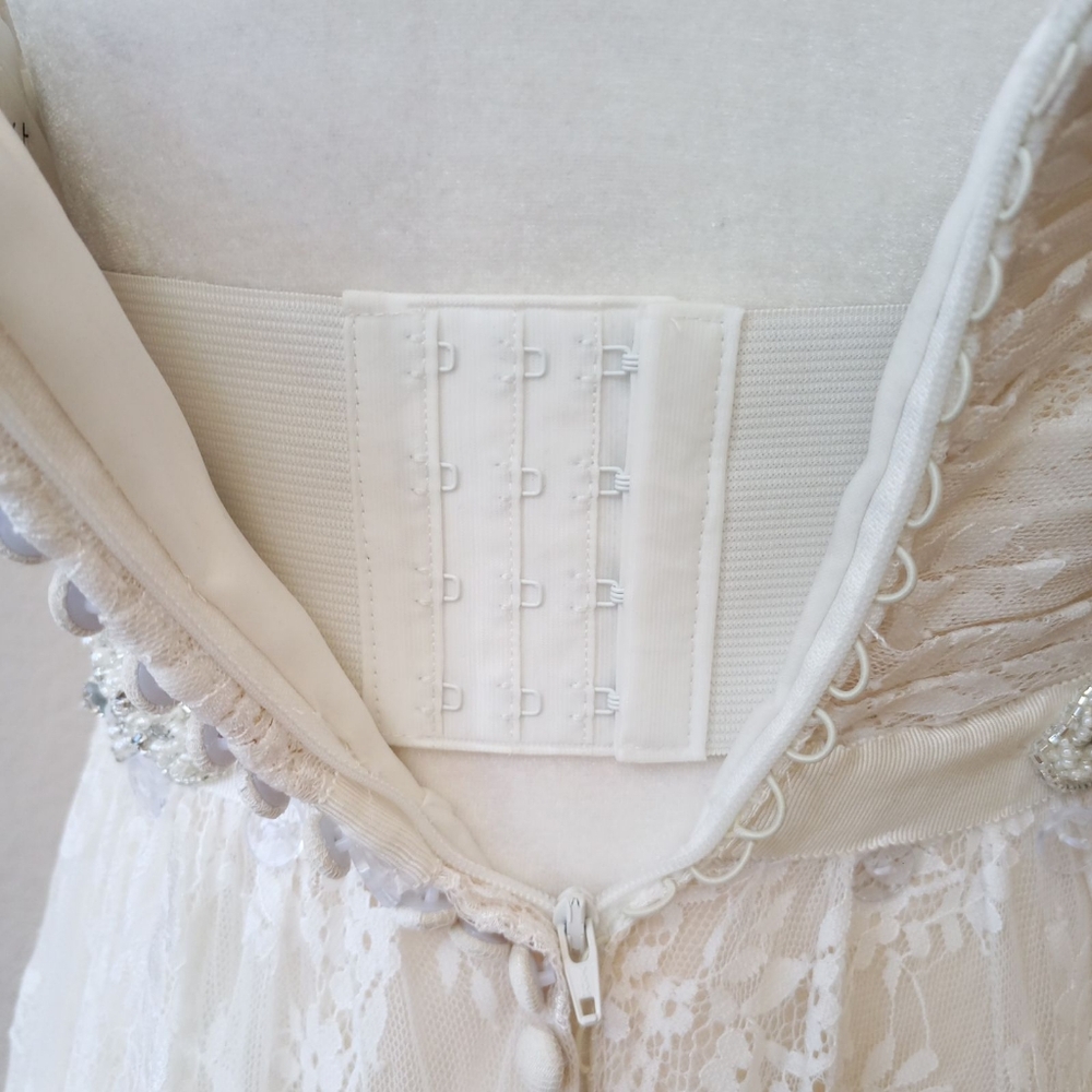 Anthropologie BHLDN Whispers + Echos Freesia lace strapless wedding gown - Picture 8 of 16